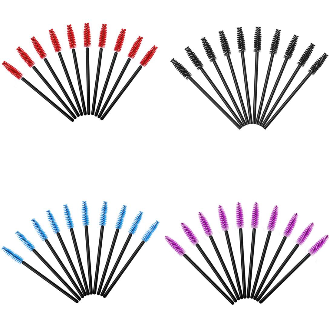 EZGO 200 Pcs Disposable Eyelash Mascara Brushes Wands Applicator Makeup