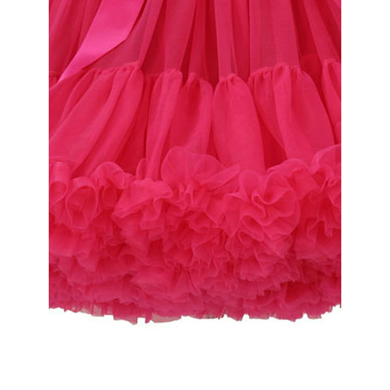 Sunisery Women's Elastic Chiffon Petticoat Puffy Tutu Tulle Skirt Princess Ballet  Dance Pettiskirts Underskirt Multi-Layer 