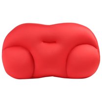 Cervical Neck Pillows for Pain Relief Sleeping, Memory Foam Neck Bolster Pillow for Stiff Pain Relief, Neck Support Pillow Neck Roll Pillow for Bed Pillow (Red)