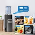 thumbnail image 6 of FREE VILLAGE Water Dispenser with Ice Maker,3-in-1 Water Cooler with Ice Maker, Hot & Cold Top-Loading Water Dispenser for 5 Gallon Bottle,33LBS/24H Ice Maker Output,Black, 6 of 7