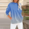 thumbnail image 2 of VISALY Pullover Crewneck Sweatshirt Tunic Sweatshirt Summer Beach Vacation Set Big Size Couple Fashion Brand Short Sleeve Flower Shirt Casual Sweaters Warm Sweaters Sweatshirt Blue L, 2 of 4