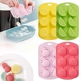 thumbnail image 7 of Fruit Silicone Mold, Gummy Bear Mould, Candy Mold, Ice Cube Tray, 6-Cavities Fruit Shaped Reusable Baking Tray for Chocolate,Candy,Cake,Ice Cube & Jelly, 4.5" x 7.5", Watermelon, 7 of 7