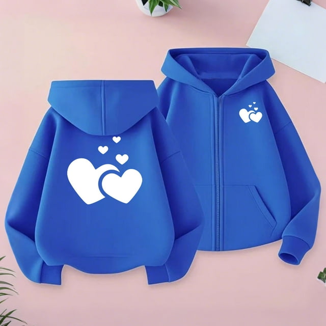 EGNMCR Chandail à Capuche Décontracté pour Enfants avec Imprimé Dégradé, Col à Manches Longues, polyester