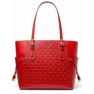 Michael Kors Women's Voyager Large Color-Block Signature Logo Tote