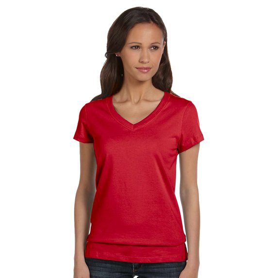 Bella Canvas B6005 Ladies Jersey V-Neck T-Shirt