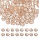 thumbnail image 1 of Uxcell cuentas de cristal redondas de 8 mm, 100 piezas de cuentas de bola facetadas de vidrio para hacer joyas, champán, 1 of 6