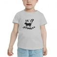 thumbnail image 2 of Lil' Stinker Skunk Cute Toddler T-Shirts for Boys Girls (Gray, Youth L), 2 of 5