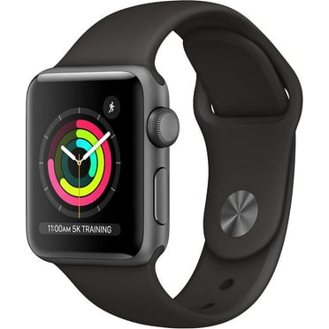 Pre-Owned Apple Watch Series 3 -GPS - 42mm - Space Gray Aluminum Face with Black Sport Band - Fair Condition