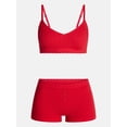 thumbnail image 5 of No Boundaries Seamless Triangle Bralette and Boyshorts Set, 2 Piece, Women's XS-XXL, 5 of 5