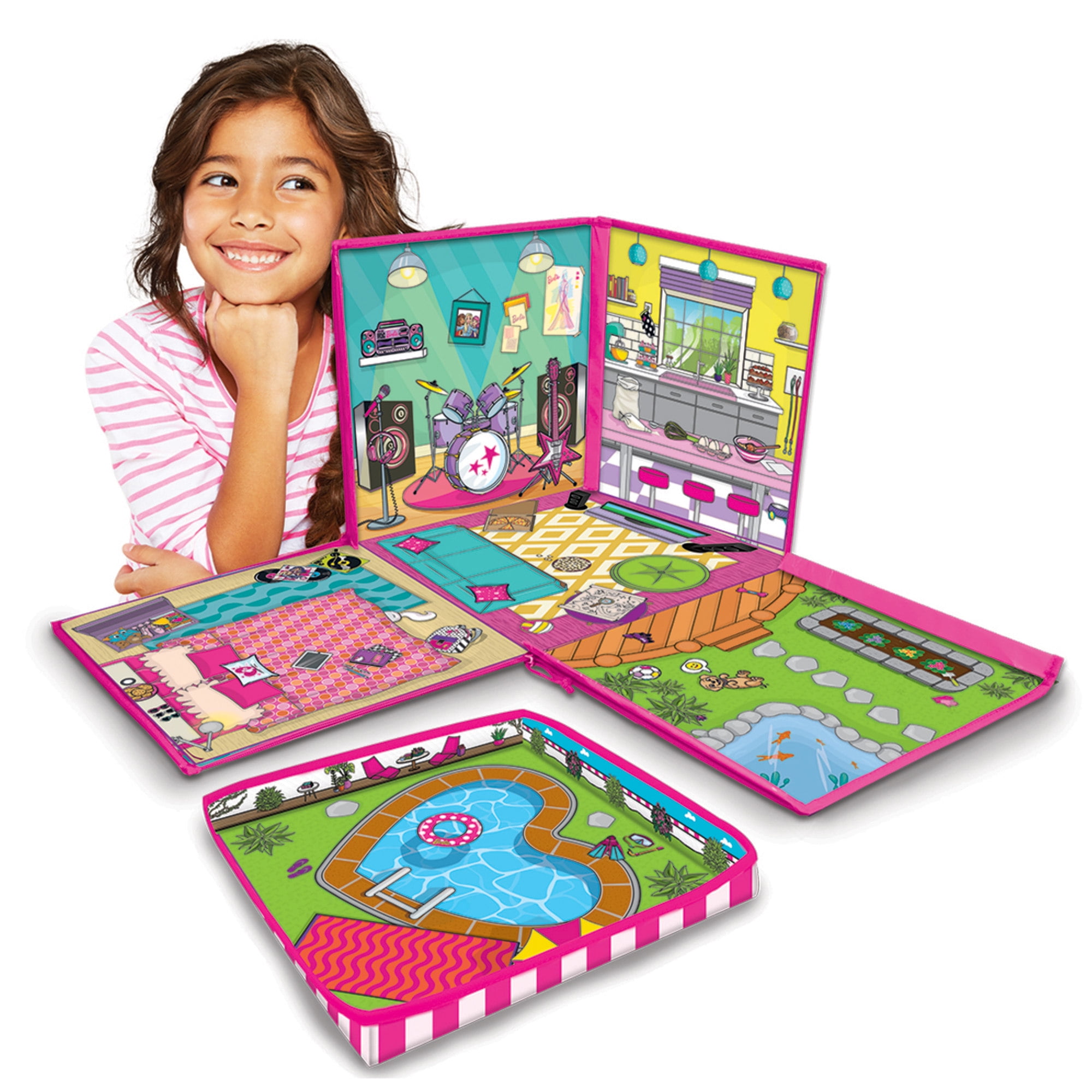 Barbie zipbin dream house toybox & playmat deals