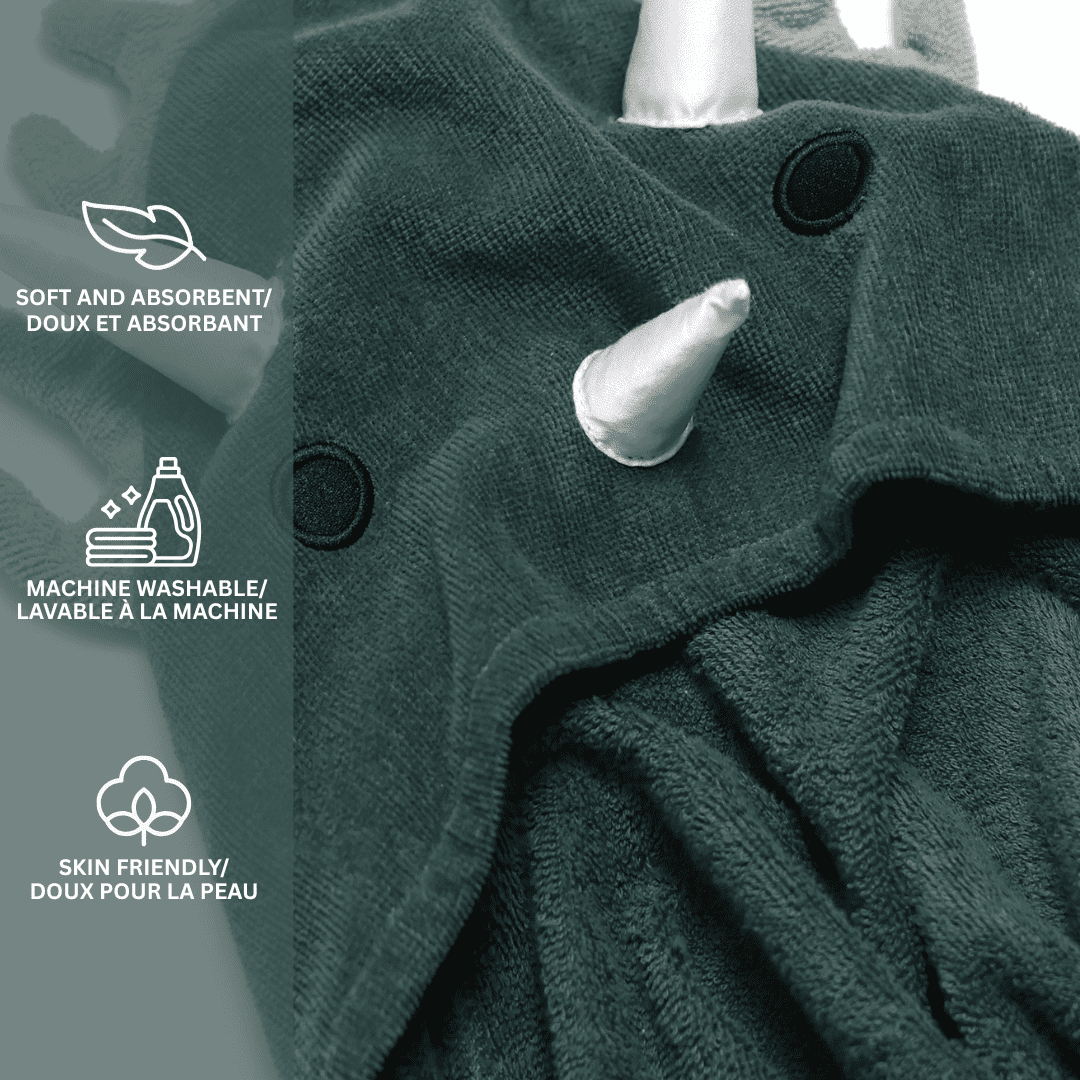 Mainstays Kids Hooded Towel, Dinosaur, 24x48", 100% Cotton