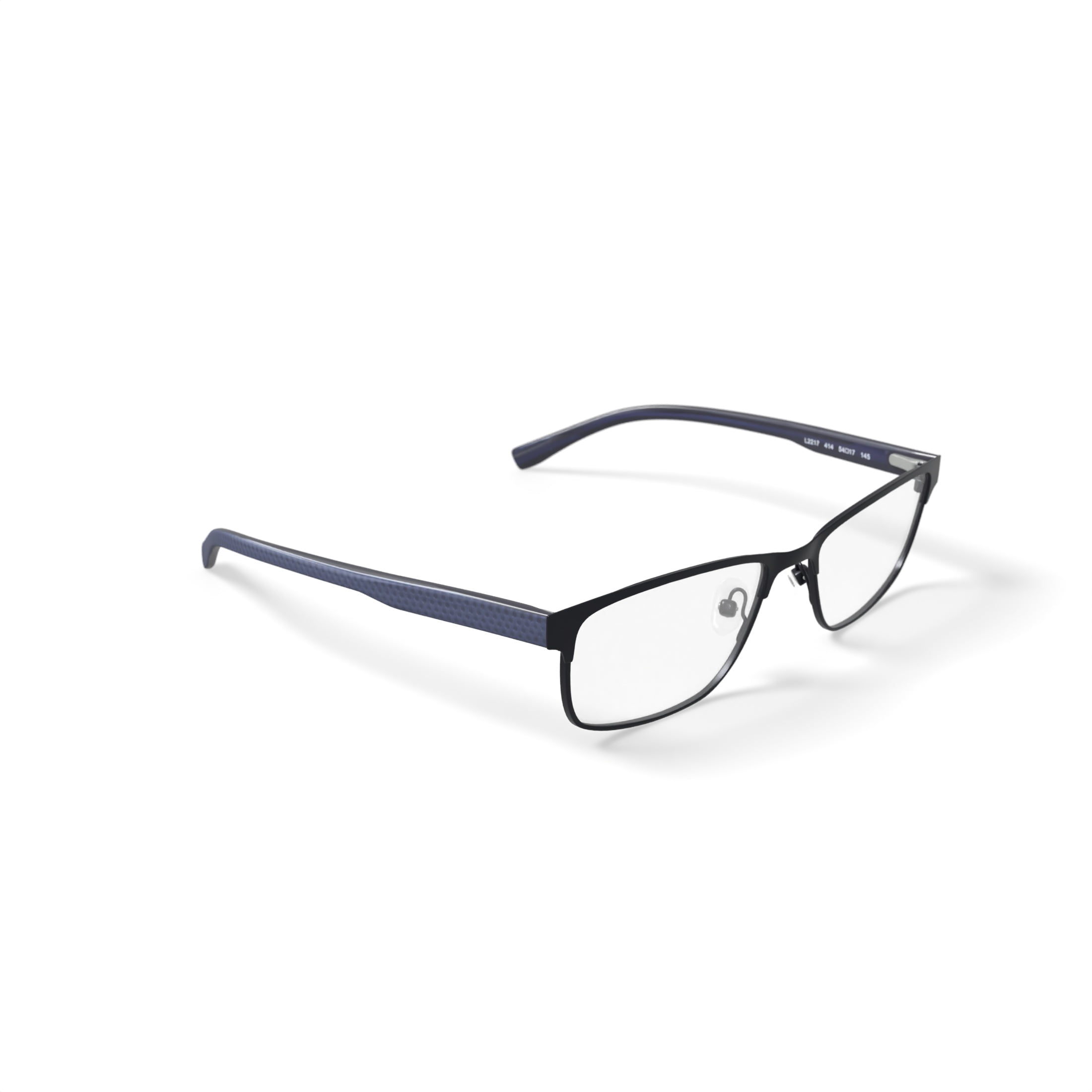 Lacoste Men's L2217G Prescription Eyeglasses with Case, Navy Blue