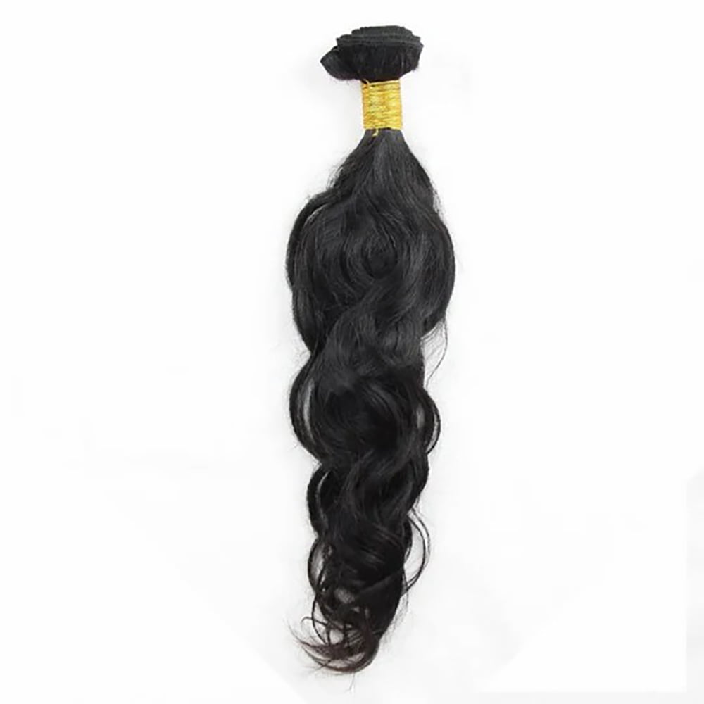 YYAo Human Hair, Hairpiece, Wig,Hot selling Unprocessed Virgin Hair Water Wave Natural Black Color 100 Human Hair Bundle 8 in to 30 In