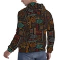 thumbnail image 6 of Lsque Polynesian Turtles Pattern Casual Men's Hoodie,Hooded Sweatshirt with Kangaroo Pocket,Pullover Hoodie-X-Large, 6 of 7