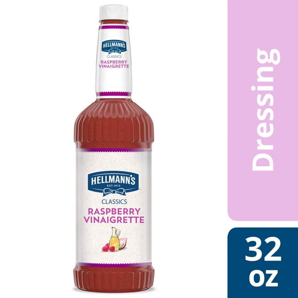 Hellmanns Classics Raspberry Vinaigrette Salad Dressing Salad Bar Bottles Gluten Free No Artificial Flavors Or High Fructose Corn Syrup Colors From Natural Sources 32 Oz Pack Of 6 Walmart Com Walmart Com