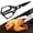 Black, variant on RHKT Kitchen Shears Set, Heavy Duty Poultry Shears, Japanese Kitchen Scissors For Meat, Chicken Bones, And Turkey,1PC,Silver,Metal,25*12*5cm,Scissors