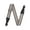 Gray, variant on YongCo Adjustable Guitar Straps with1eatherEnds Electric Acoustic Guitar Bass Strap Anti Falling Shoulder Belt Easy to Use