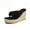Black, variant on Women's Espadrilles Wedge Flip Flops Comfortable Terry Cloth Platform Sandals Non Slip Dressy Slides White Size 8.5