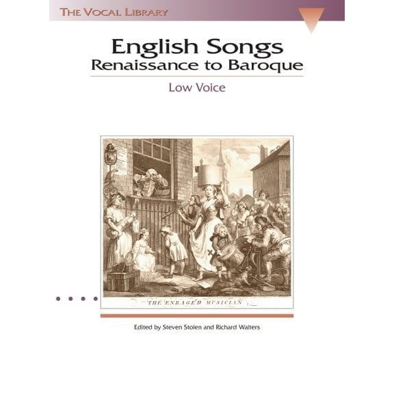 Vocal Library English Songs: Renaissance to Baroque: The Vocal Library Low Voice, (Paperback)