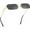 Gray, variant on Retro Small Narrow Rimless Sunglasses Clear Eyewear Vintage Rectangle Sunglasses for Women Men