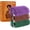 Dark Green & Brown & purple, variant on 3-Pack, Net Sponge Authentic Net Loofah for Women, ,Soft Mesh Washcloth,Shower & Gifts