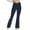 Navy, variant on Womens Yoga Pants High Waisted Cross Wrap Yoga Pants Solid Flare Workout Pants Tummy Control Leggings Stretch Gym Pant