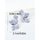 thumbnail image 3 of Pendientes de aro para mujer, aretes de acrílico con diseño de flores coloridas, aretes bonitos para adolescentes, 3 of 3