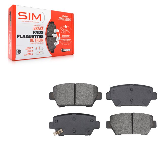 SIM Rear Semi-Metallic Disc Brake Pads SIM-2156 for Car 2018-2020 2022 Mitsubishi Eclipse Cross with Manual Parking