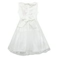 thumbnail image 3 of Girls Dress Shinning Sequins Tulle Layers Party Pageant White 6, 3 of 4