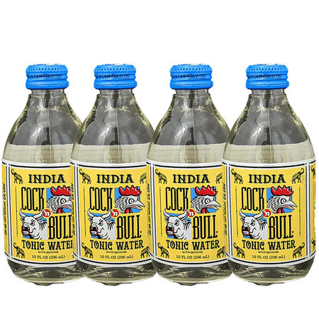 Cock n Bull Tonic Water 4 Pack 10oz Soda Bottles - Ideal Mixer for Cocktails, Mocktails, and Bartenders - for Perfect Mixed Drinks - Refreshing Flavor Profile- A