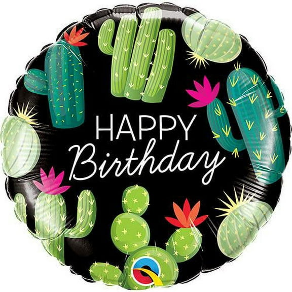LOONBALLOON Fiesta Balloons, 18″ BIRTHDAY CACTUSES