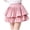 Pink, variant on Fesfesfes Girls Tiered Ruffle Skirt Elastic Waist Princess Style High Waist Mini Skirt, Cute Summer Casual Outfit for Kids Ages 4-14 Years