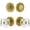 Satin Brass, variant on Viaggio Clomlnqdc_Combo_234 Motivo Solid Brass Single Cylinder Keyed Entry Door Knob Set