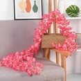 thumbnail image 6 of 70.86in Artificial Cherry Blossom Rattan, Christmas Thanksgiving Hanging Garland - Fireplace/Tree/Door Frame Decor, Reusable Plastic Holiday Vine, Party Indoor Home Decoration, Festive Blossom Decor, 6 of 8