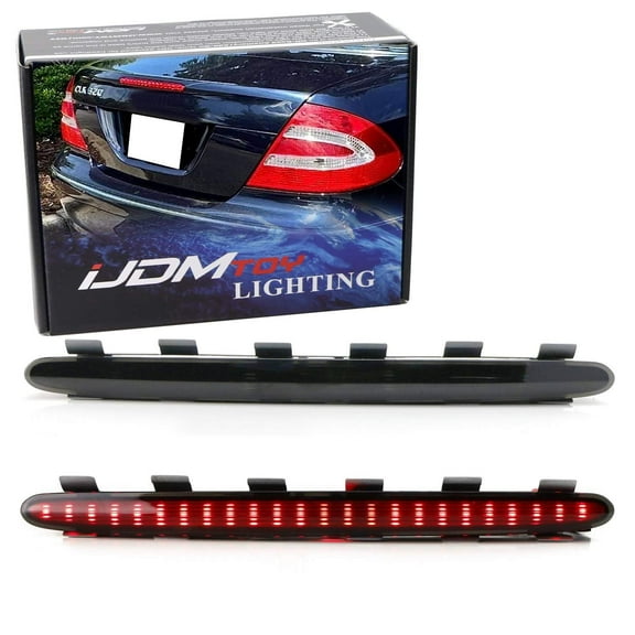 OE-Spec Dark Smoked Lens Full LED Trunk Lid Third Brake Light Bar Assembly For 2003-2009 Mercedes-Benz W209 C209 CLK-Class Coupe/Cabriolet