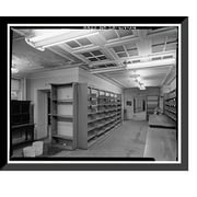 Historic Framed Print, Ives Memorial Library, 133 Elm Street, New Haven, New Haven County, CT - 34, 17-7/8" x 21-7/8"