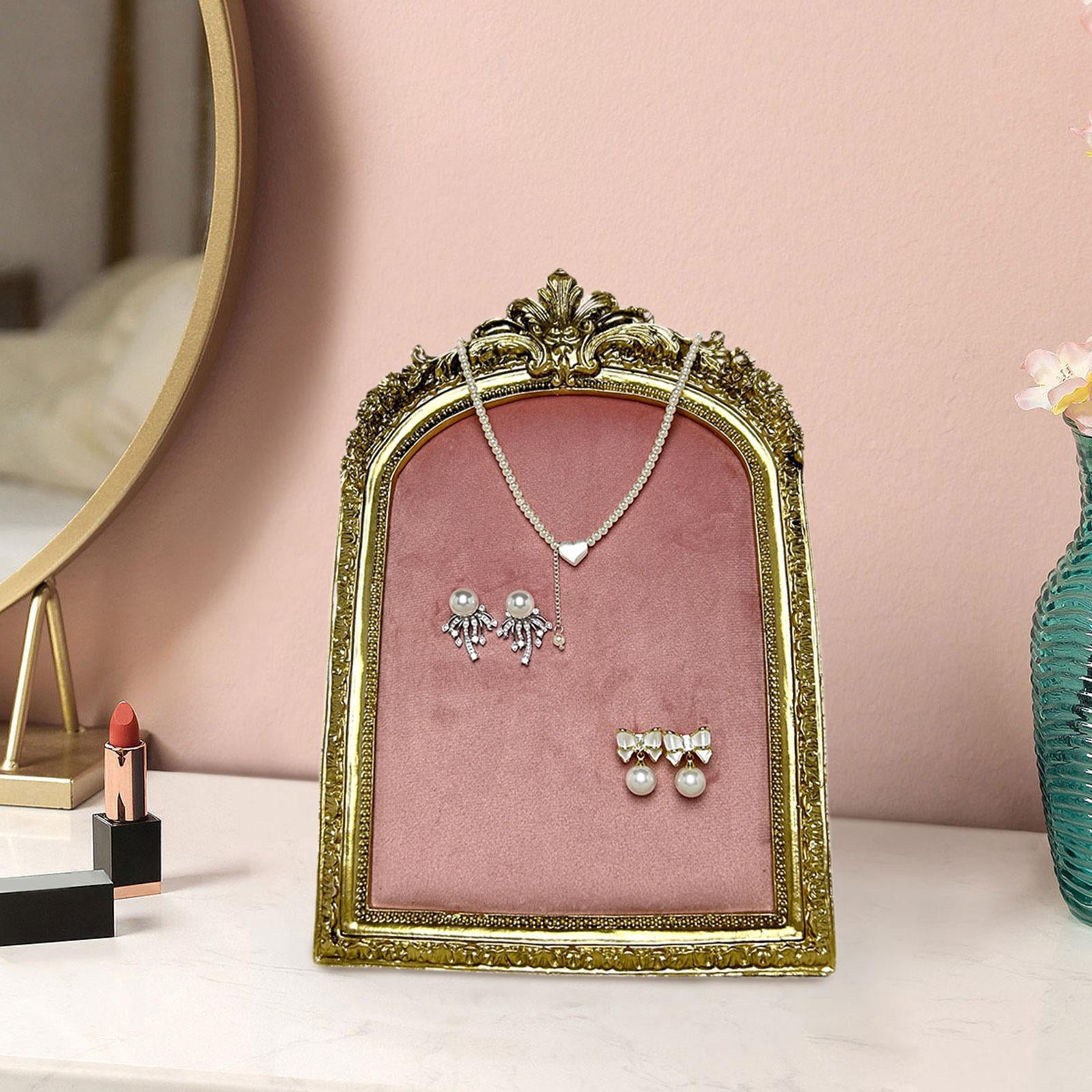 QccHieUs Earring Holder Necklace Organizer Photography Props Handmade Photo Frame Jewelry S