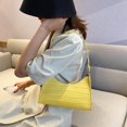 thumbnail image 2 of Bolso 5 uds. De de mano de PU de cocodrilo a la moda para mujer, de hombro sólido (amarillo), 2 of 6