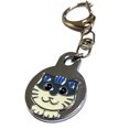thumbnail image 1 of Metal Pet Tag Enameled Cat Engravable Dog ID Tag Cat Name Tag with Lobster Clasp, 1 of 10