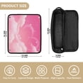 thumbnail image 4 of Hair Tool Organizer Bag with Heat Resistant Mat Removable Travel Storage Case for Hot Air Brushes Curling Irons Clouds and Pink Heart Shape, 4 of 8