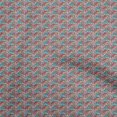 thumbnail image 1 of oneOone Rayon Turquoise Blue Fabric Animal Skin Craft Projects Decor Fabric Printed By The Yard 56 Inch Wide, 1 of 5
