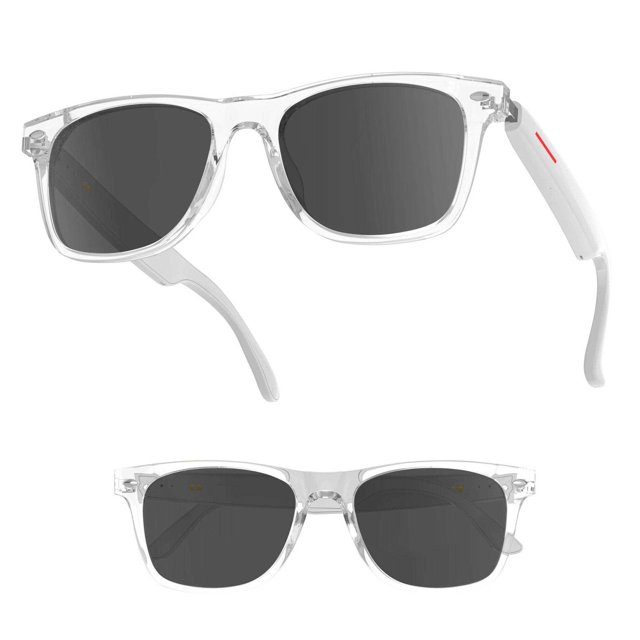 TUTT Bluetooth Smart Glasses Anti-Blue Ray UV | Wireless Call & Music AI Voice & Camera Control Sunglasses | E13-C Test Kit | Replaceable With Prescription