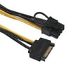 thumbnail image 7 of SATA to PCI-E Power Adapter - 20cm Cable, 15Pin to 8Pin, High Current - Computer Graphics Card Power Supply, 7 of 7