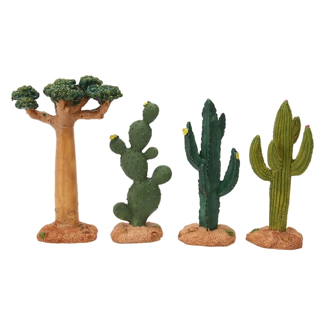 Terrario de cactus artificial para decoración, simulación de planta baobab, adorno para paisajismo, pecera y acuario.