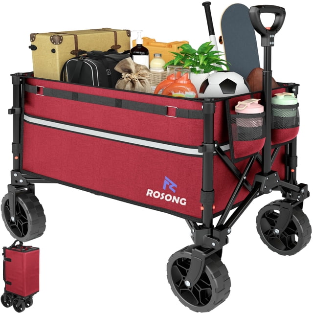 Carro utilitario plegable ROSONG de alta resistencia 56 x 25 x 19 cm