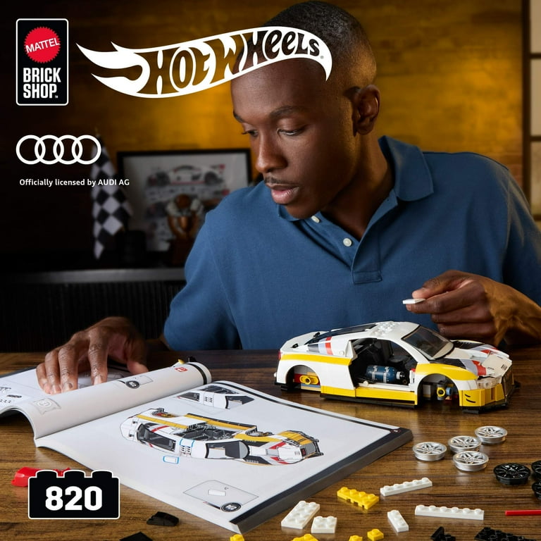 Mattel Brick Shop Hot Wheels '15 Audi R8 LMS Building Toy Kit (820