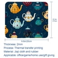 thumbnail image 5 of Arabic Teapot Non-Slip Rubber Bottom Printed Gaming Mouse Pad Mouse Mat - Square 8.3x9.8 Inch, Suitable for Office and Gaming., 5 of 6