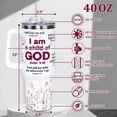 thumbnail image 2 of Christian Gifts for Women - Religious Gifts For Women - Inspirational Faith Gifts for Women On Birthday, Mothers Day, Christmas - 40oz Tumbler Travel Cup, 2 of 6