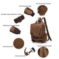 thumbnail image 3 of Sonducket Bolso bandolera Organizador resistente al desgaste de un solo hombro de lona resistente al desgaste multifuncional para exteriores Envolturas para manijas de equipaje Café/Hombros Sonducket AP012080-01, 3 of 6