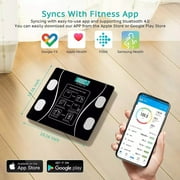 Digital Bathroom Scale for Body Weight,Bluetooth Smart Weighing Scale,Professional BMI Highly Accurate Digital Weighing Machine(Batteries Not Included)